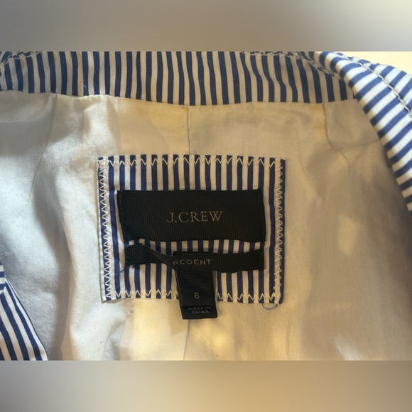 Striped J Crew blazer size 6 - Picture 3 of 3
